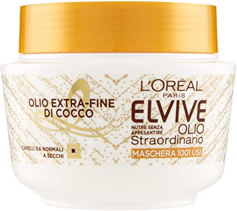 Image of        L'Oreal Elvive Olio Straordinario Maschera Cocco 300 ml