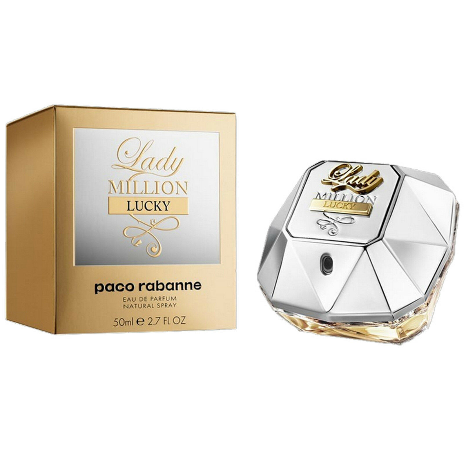 Lady Million Lucky by Paco Rabanne for Women - 50 ml Eau de Parfum Spray