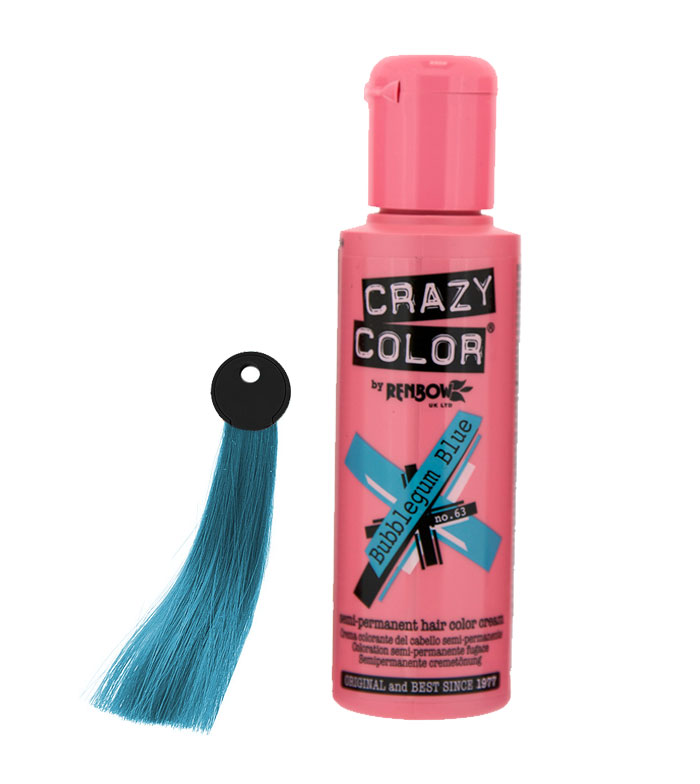 Image of Renbow Crazy Color Bubblegum Blue - 63 Crema colorata semi-permanente per capelli