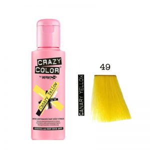 Renbow Crazy Color Canary Yellow – 49 Crema colorata semi-permanente per capelli
