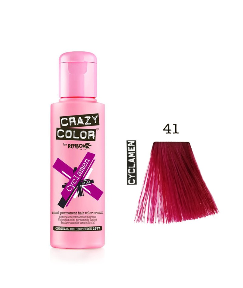 Renbow Crazy Color Cyclamen - 41 Crema colorata semi-permanente per capelli