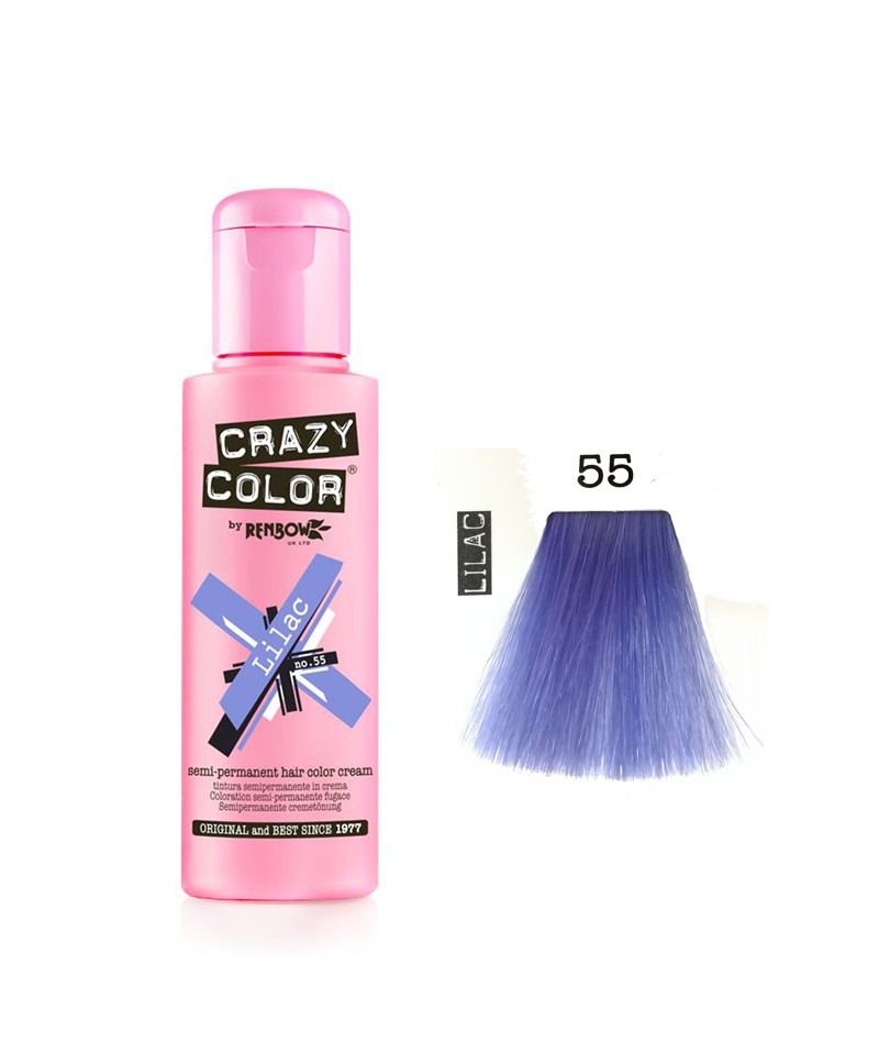 Renbow Crazy Color Lilac - 55 Crema colorata semi-permanente per capelli