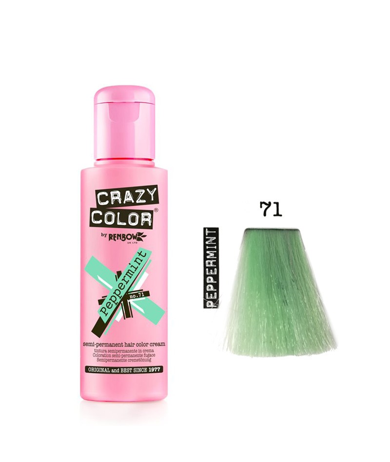 Image of Renbow Crazy Colour Peppermint Crema colorata semi-permanente per capelli