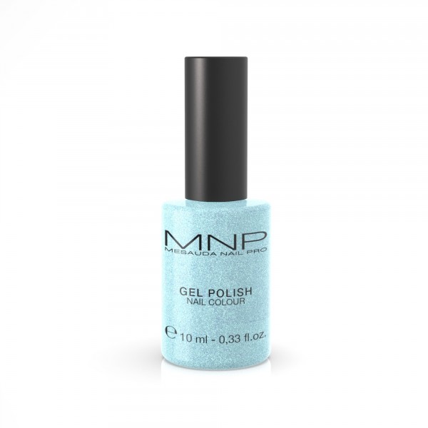 Image of        Mesauda Nail Pro Gel Polish Nail Colour - Disponibile in 120 colori - Glitter Azzurro