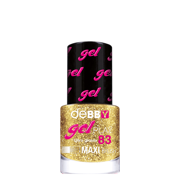 Debby smalto gelPLAY - disponibile in 32 colori - 83 glitter gold