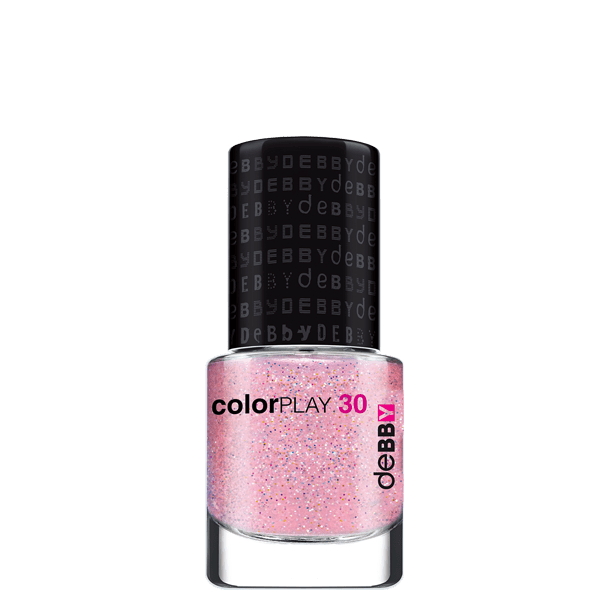 Debby colorPLAY smalto - disponibile in 12 colori - 30 pink glitter