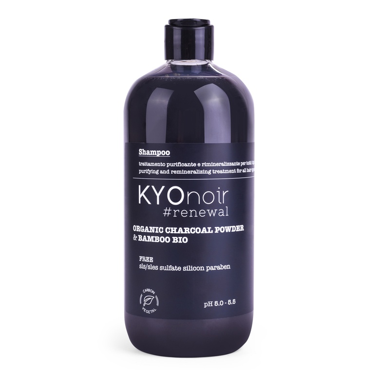 Kyonoir #renewal Organic Charcoal Powder & Bamboo Bio - Shampoo - 500 ml