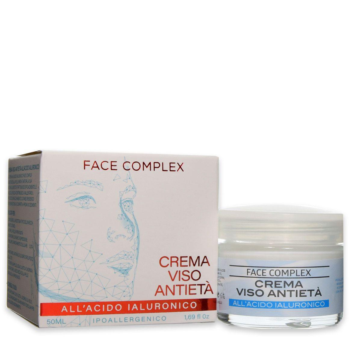 Face Complex Crema Viso Anti-Età All'Acido Ialuronico - 50 ml