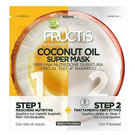 Image of Garnier Fructis Coconut Oil Super Mask Step1 - Step 2