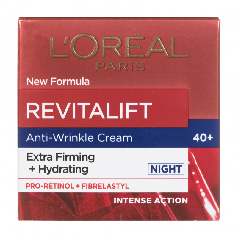 Image of        L'Oreal Revitalift Crema Anti-rughe Notte 40 + - 50 ml