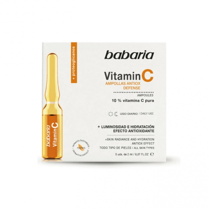 Image of Babaria Ampolle Vitamina C Antiossidanti 10% Vitamina C Pura - 5 fiale x 2 ml