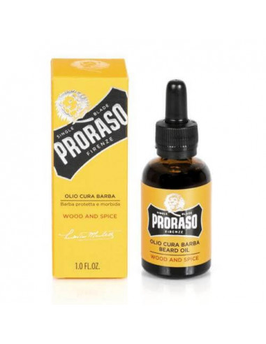 Image of        Proraso Olio Cura Barba Wood and Spice - 30 ml