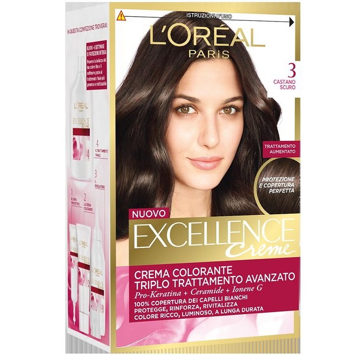 Image of L'Oreal Colorazione Triplo Trattamento - 3 Castano Scuro