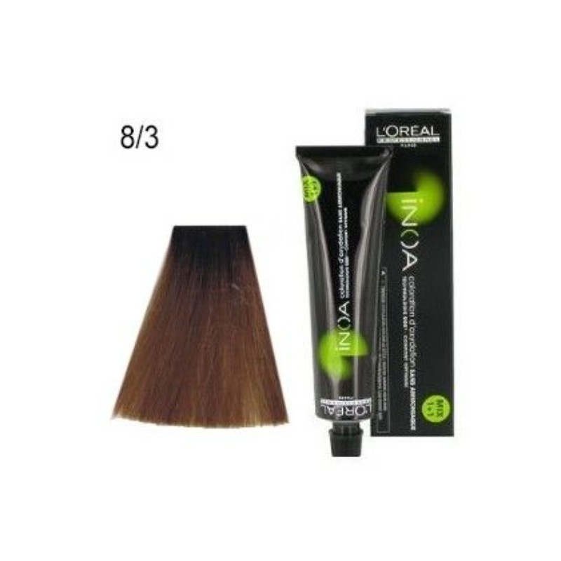 Image of L'Oreal Inoa Tintura - 8.3 Biondo Chiaro Dorato