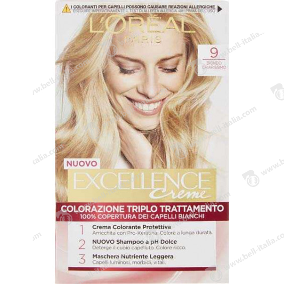 Image of        L'Oreal Colorazione Triplo Trattamento - 9 Biondo Chiarissimo