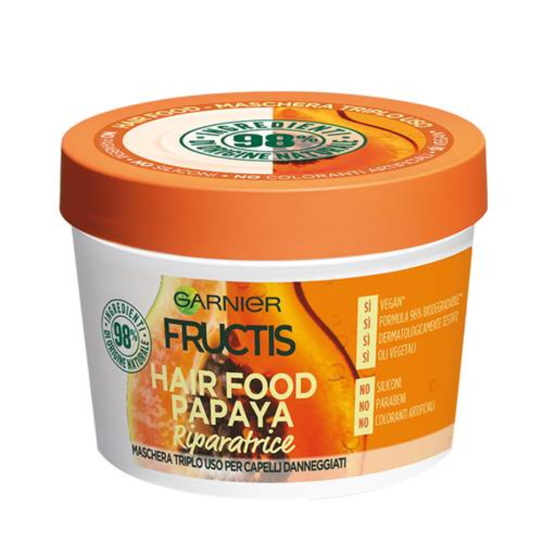 Image of Garnier Fructis Hair Food Papaya Maschera Capelli - 390 ml
