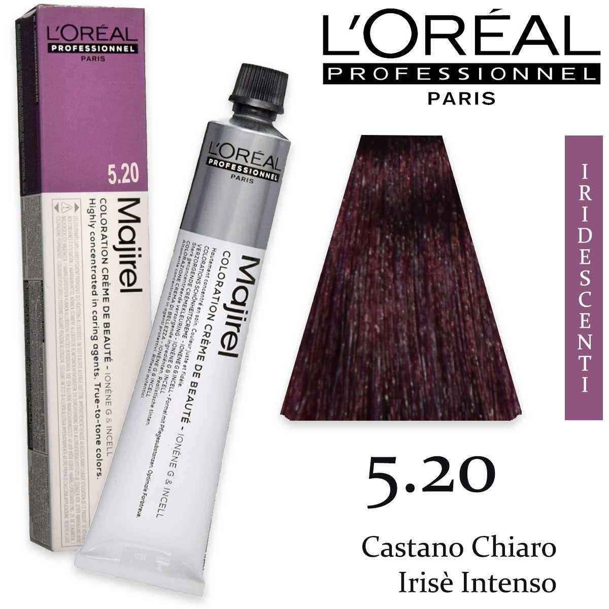 Image of L'Oréal Majirel - 5.20 - Castano chiaro irisé intenso