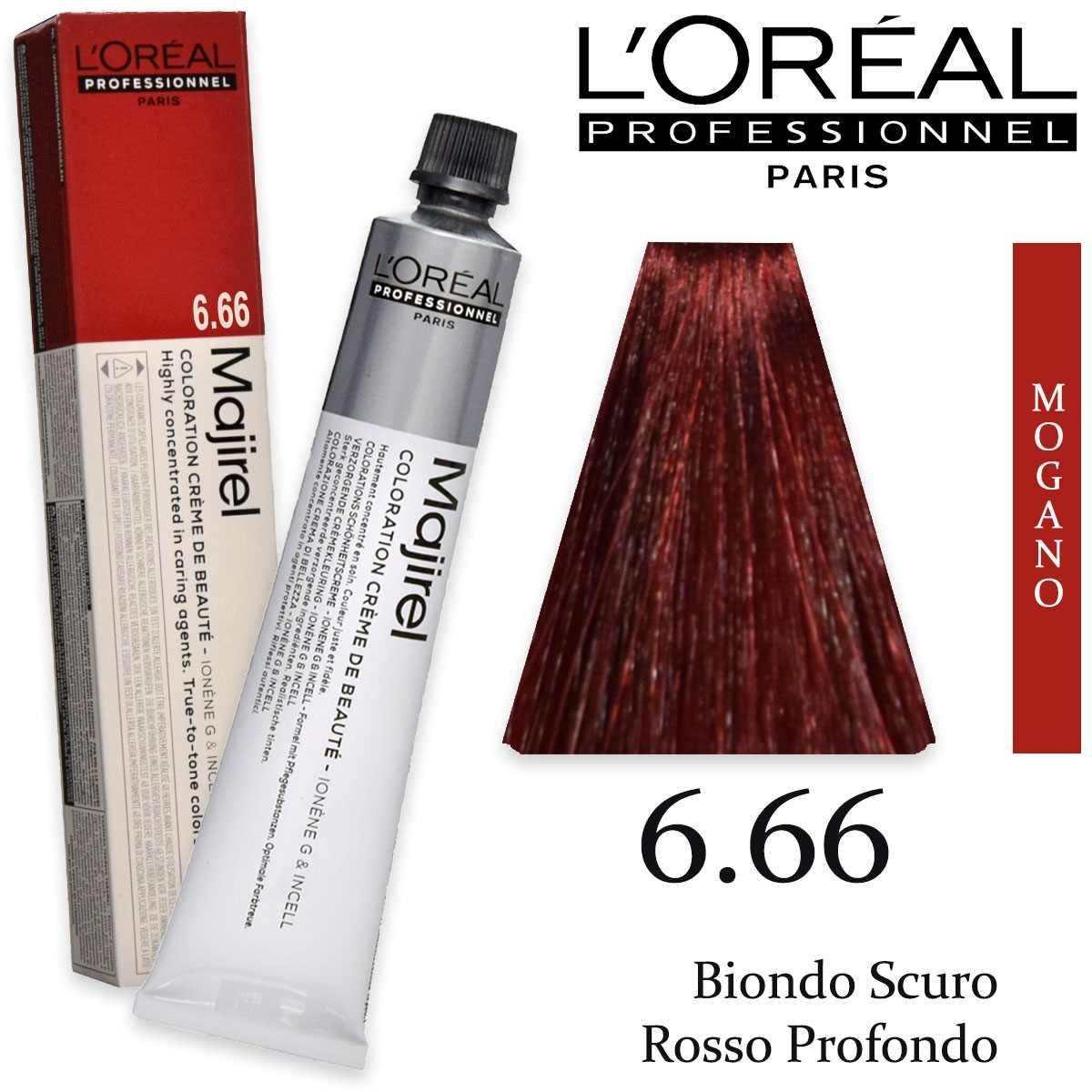 Image of L'Oréal Majirel - 6.66 - Biondo scuro rosso profondo