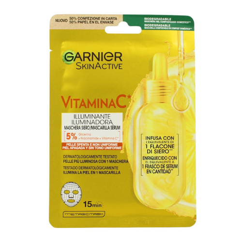 Image of Garnier SkinActive - Maschera siero Vitamina C 28 g