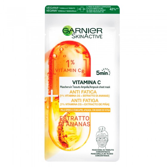 Image of Garnier SkinActive - Maschera viso Vitamina C 15 g