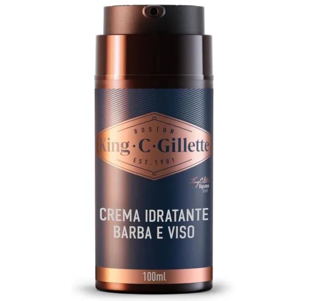 Image of        King C Gillette - Crema idratante per barba e viso 100 ml