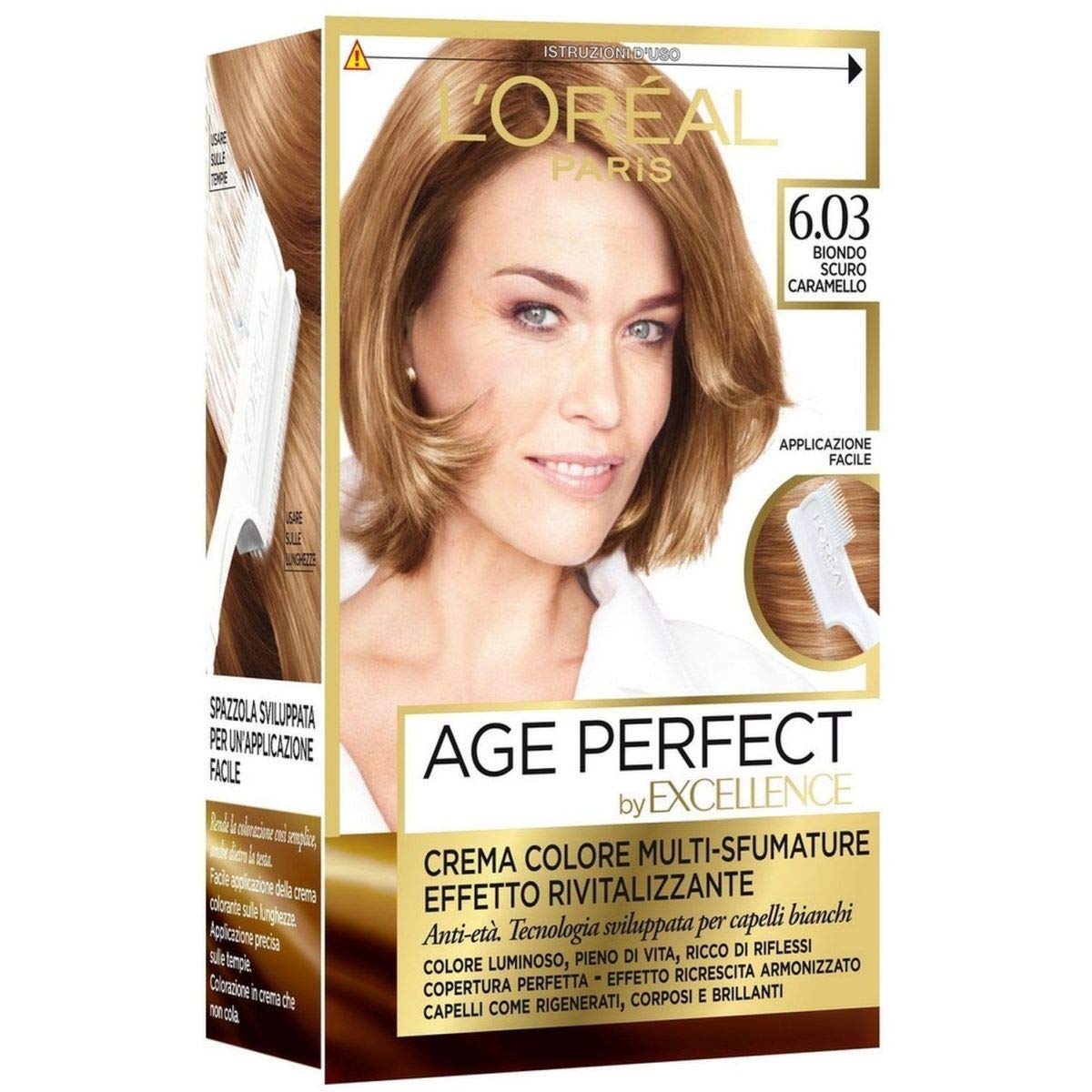 Image of L'Oréal Age Perfect - Crema colore multi-sfumature 6.03