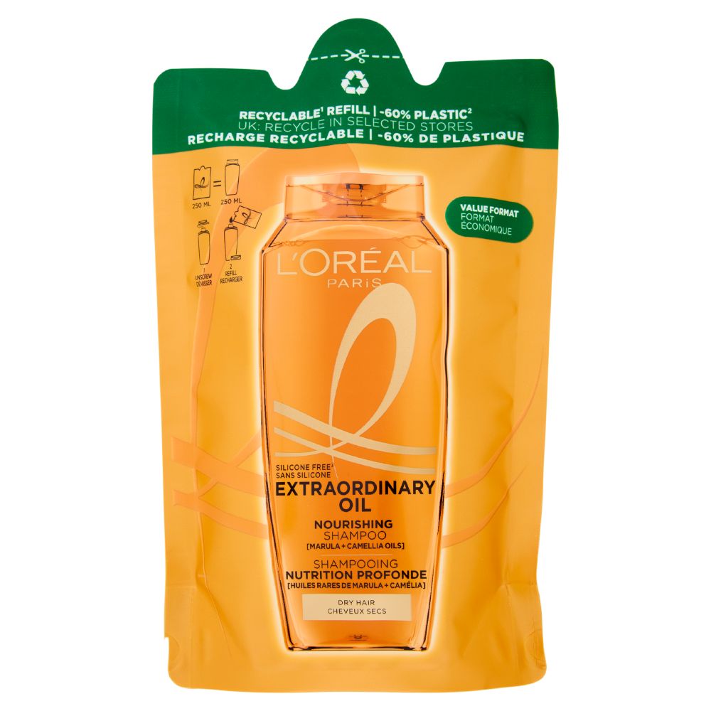Image of Refill L'Oréal - Nourishing Shampoo Marula & Camelia 250 ml
