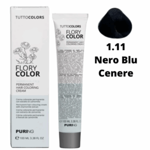 Puring - Flory Color Tintura 1.11 Nero blu cenere